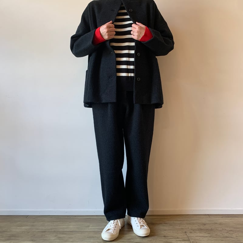 atelier naruse》コットンウールボーダーニット | toalu online shop