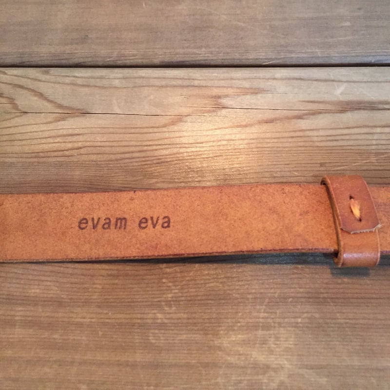evam eva エヴァムエヴァ  ベルト　ブラウン evam eva / leather belt（20mm） - c a b i n e t O N L I N E