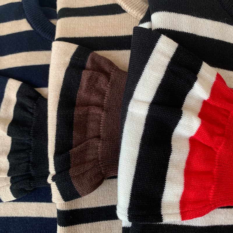 atelier naruse》コットンウールボーダーニット | toalu online shop