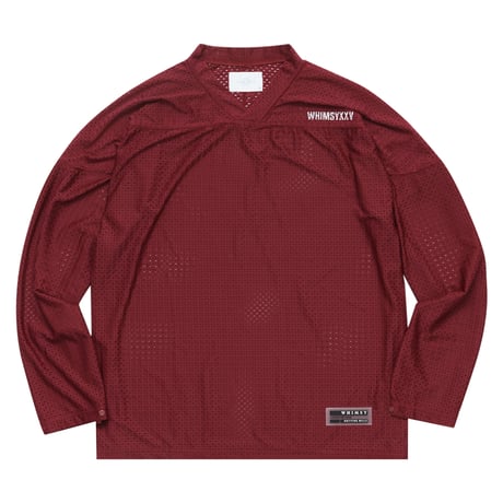 WHIMSY  MESH HOCKEY TOP - BURGUNDY