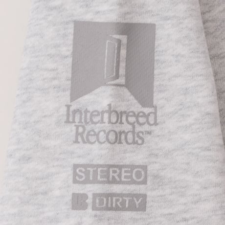 INTERBREED IB RECORDS HEAVY WEIGHT CREWNECK - ASH