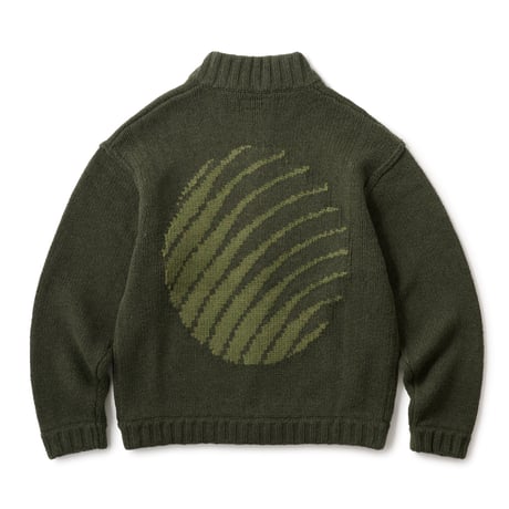 HELLRAZOR LOGO FULLZIP HOOD - GREEN