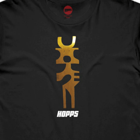 HOPPS SCULPTURE TEE - BLACK