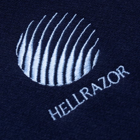 HELLRAZOR LOGO EMB CREWNECK - NAVY