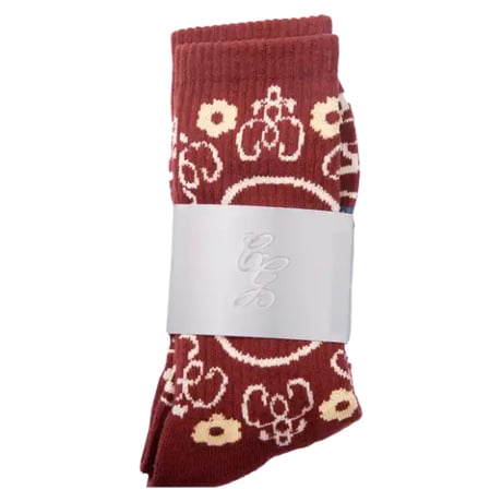 CLASSIC GRIP TONY PERSIAN SOCKS - BURGNDY