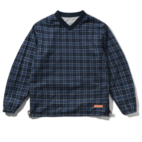 BUTTERGOODS REVERSIBLE DOGOUT PULLOVER - GREY / NAVY