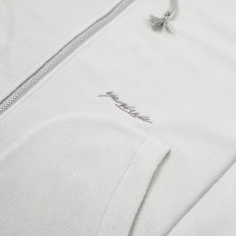 YARDSALE FLEECE ZIP HOOD - SILVER