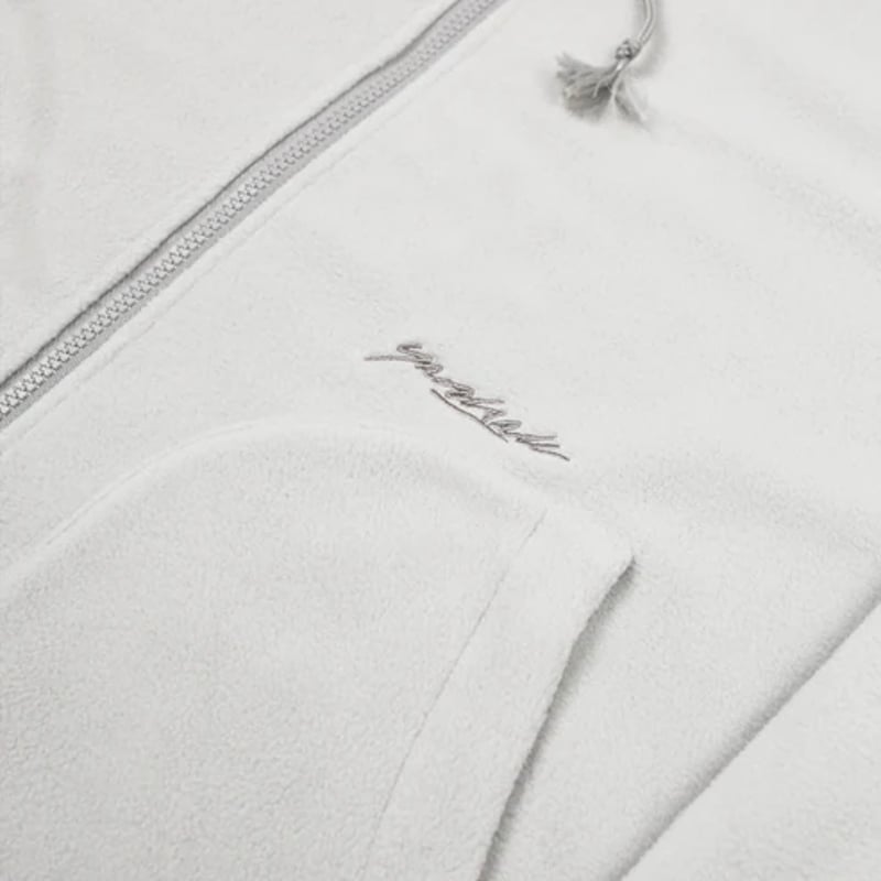YARDSALE FLEECE ZIP HOOD - SILVER | BOTTOM LINE