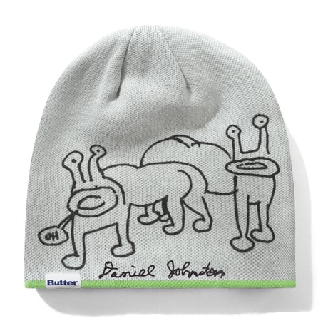 BUTTERGOODS X DANIELJOHNSTON FROG REVERSIBLE BEANIE