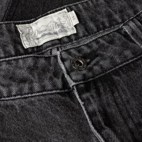 DIME BAGGY DENIM PANTS - KNOWTOMATIC BLACK