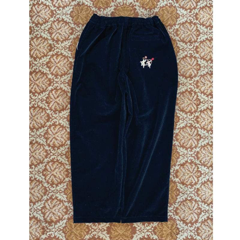 TELEVISISTAR CUPID LOVE CORDUROY PANTS - BLACK 