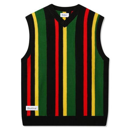 BUTTERGOODS KINGSTON KNIT VEST - BLACK