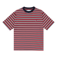 WHIMSY HONEYCOMB BORDER TEE - RED