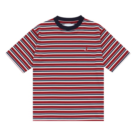 WHIMSY HONEYCOMB BORDER TEE - RED