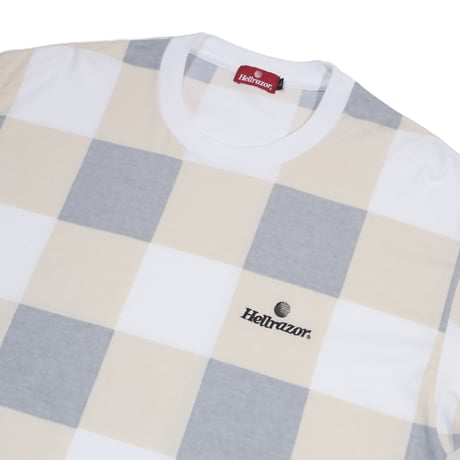 HELLRAZOR BLOCK CHECK SHIRT - IVORY