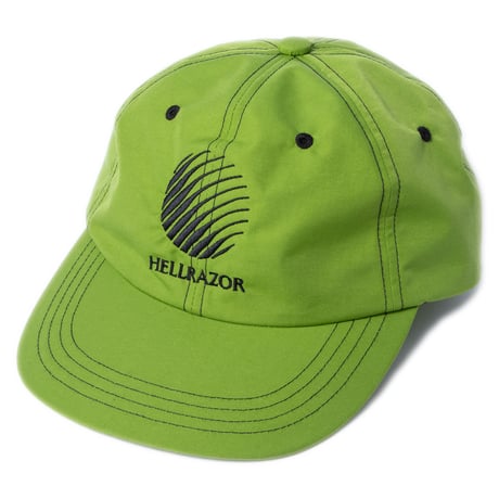 HELLRAZOR BIG LOGO NYLON 6PANEL CAP - LIMEGREEN