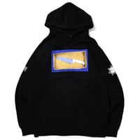 CRACK GALLERY WHITE KNIFE HOODIE - BLACK