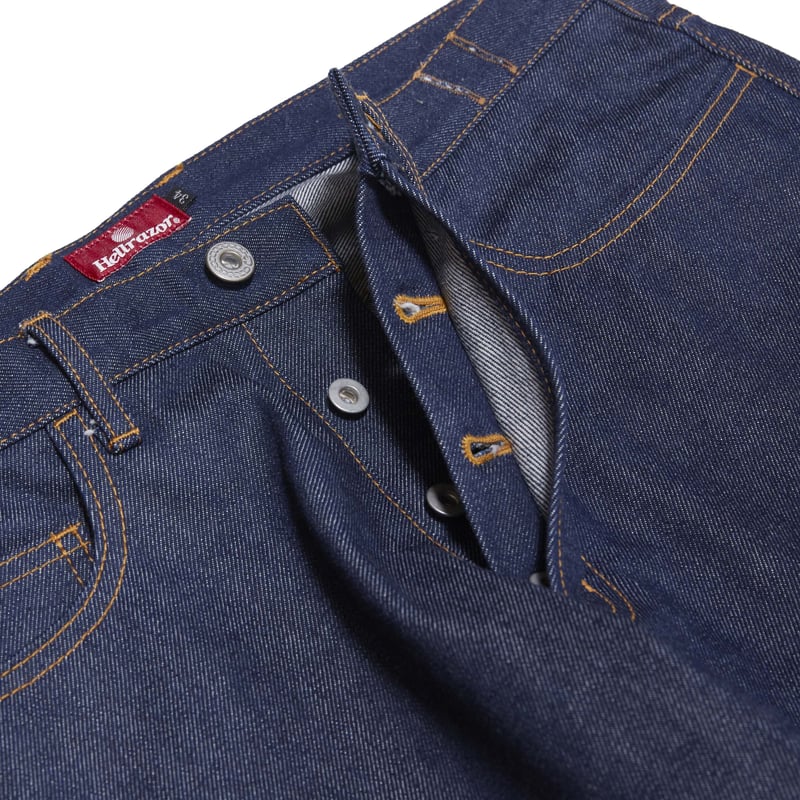 HELLRAZOR STRAIGHT DENIM - RAW INDIGO | BOTTOM  