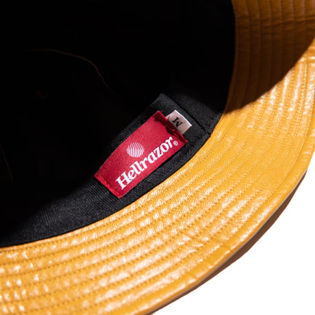 HELLRAZOR FAUX LETHER CUSTOM BELLHAT - GOLD