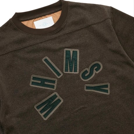 WHIMSY ARCH LOGO RINGER TEE - BROWN