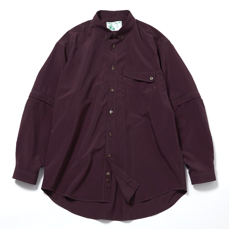 RAJABROOKE - 2WAY SHIRT - AZUKI | BOTTOM LINE