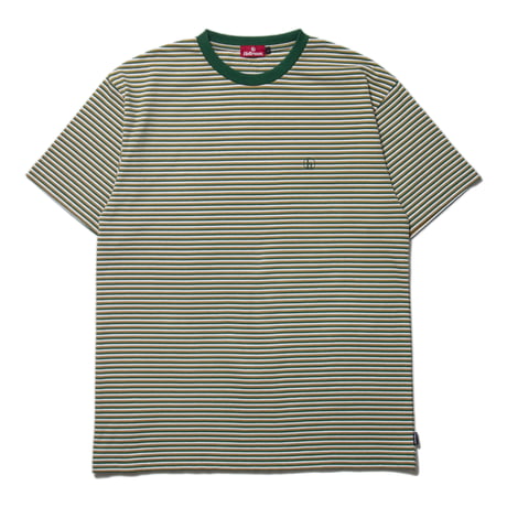 HELLRAZOR H STRIPED SHIRT - GREEN / BROWN