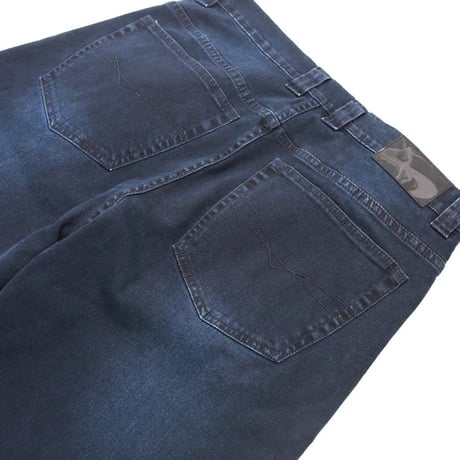 YARDSALE IVORY SLUB JEANS - DARK DENIM