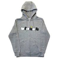 BLEACH SHUV IT ZIP-UP SWEATSHIRT - GREY