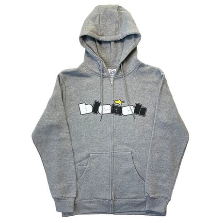 BLEACH SHUV IT ZIP-UP SWEATSHIRT - GREY