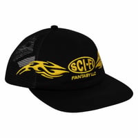 SCI-FI FANTASY ORIGIN MESH HAT - BLACK