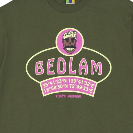 BEDLAM LATLONG TEE - M,GREEN