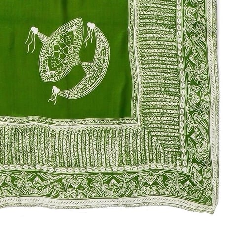 RAJABROOKE - BATIK WAU SCARF - LT. HIJAU