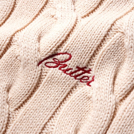 BUTTERGOODS  CABLE KNIT  - BONE