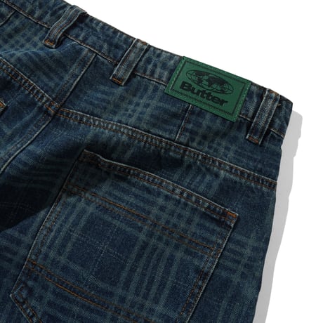 BUTTERGOODS BURN WDECUT DENIM - PLAID