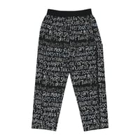 WHIMSY CLAY LETTER PANT - BLACK