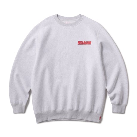 HELLRAZOR HR CREW SWEAT - ASH GREY