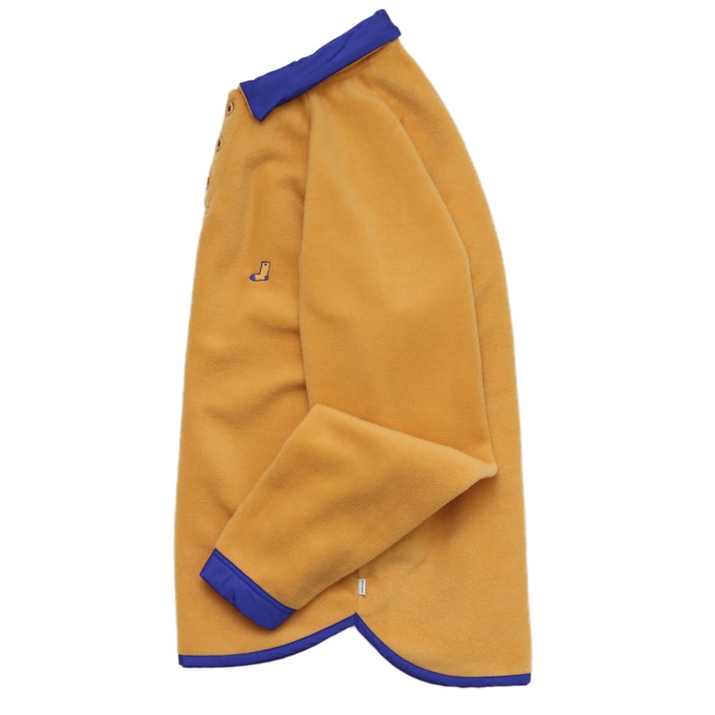 WHIMSY FLEECE RAGLAN POLO - MANGO | BOTTOM LINE