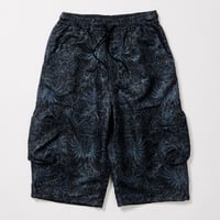 RAJABROOKE BATIK KARGO SHORTS - BLACK