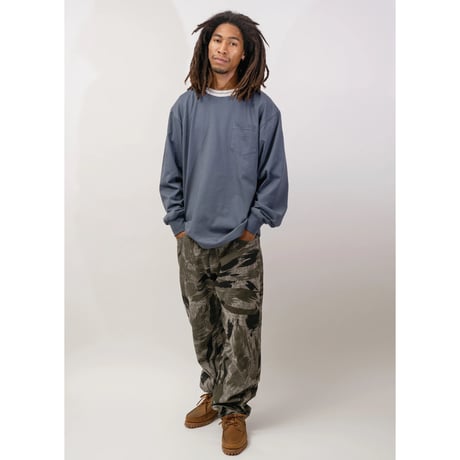 INTERBREED BRUSHED CAMO TROUSER - CHARCOAL