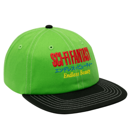 SCI-FI FANTASY ENDLESS BEAUTY HAT - LIME/BLACK