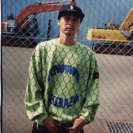 HELLRAZOR VENOM CREWKNIT - LIME