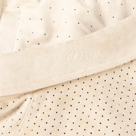 DIME PERFORALED FAUX SUEDE JACKET - TAN