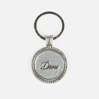 DIME ICED OUT KEYCHAIN - SILVER