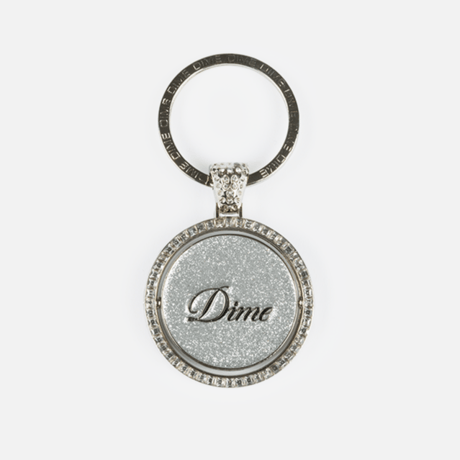 DIME ICED OUT KEYCHAIN - SILVER