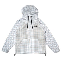 TELEVISISTAR TOVAL JACKET - BLUE/WHITE PLAID COTTON