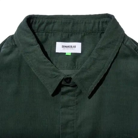 DEMARCOLAB  ATOM CORD SHIRT - GREEN