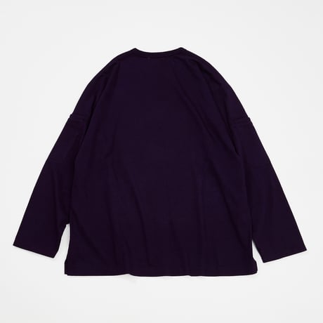 RAJABROOKE X TONE  ARM POCKET L/S TEE - PURPLE