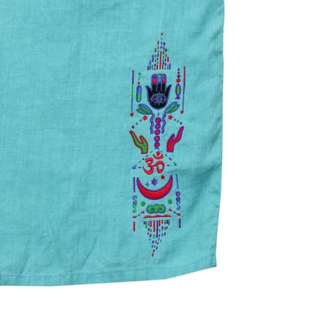 WHIMSY   MANTRA HEMP DYED S/S SHIRT -  EMERALD