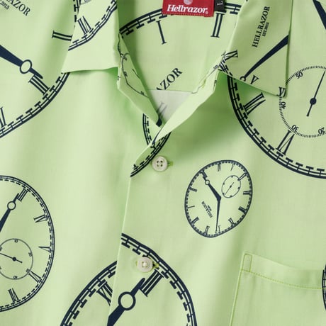 HELLRAZOR CLOCK WORK SHIRT - LIMEGREEN