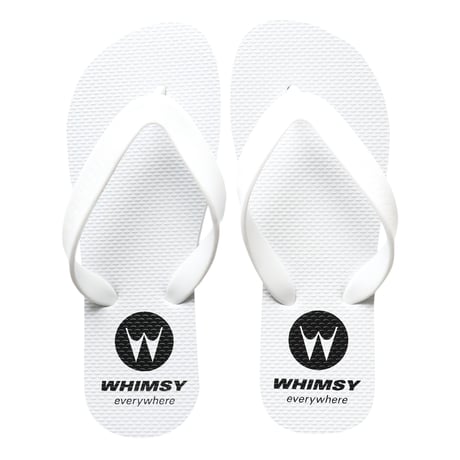WHIMSY WAS HERE BEACH SANDALS - WHITE